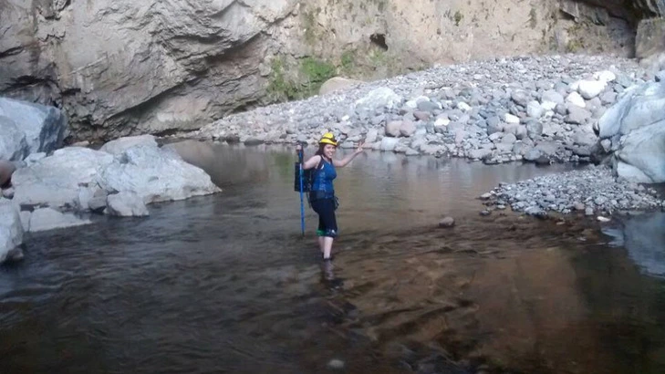 Recorriendo el rio Chonta